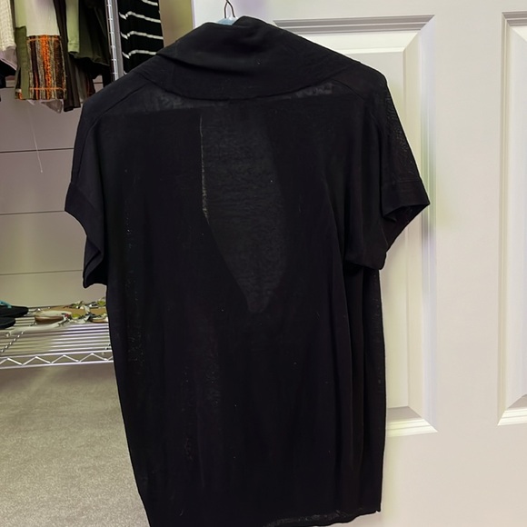 Talbots Black Short Sleeve Top - Picture 5 of 6